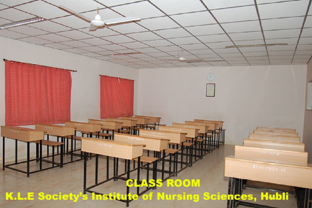 Classrooms at kle nursing college